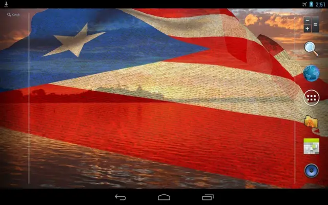 3D Puerto Rico Flag LWP android App screenshot 9