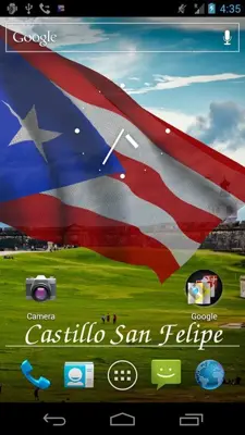 3D Puerto Rico Flag LWP android App screenshot 2