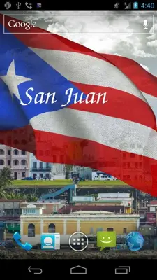 3D Puerto Rico Flag LWP android App screenshot 4